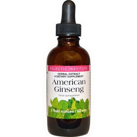 Eclectic Institute, American Ginseng 60ml