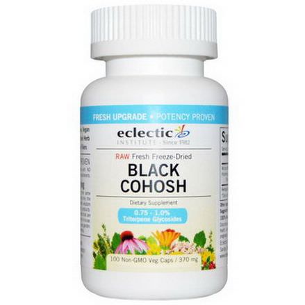 Eclectic Institute, Black Cohosh, 370mg, 100 Non-GMO Veggie Caps