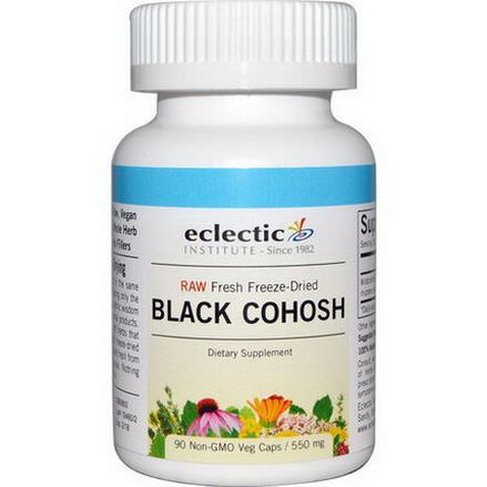Eclectic Institute, Black Cohosh, 550mg, 90 Non-GMO Veggie Caps