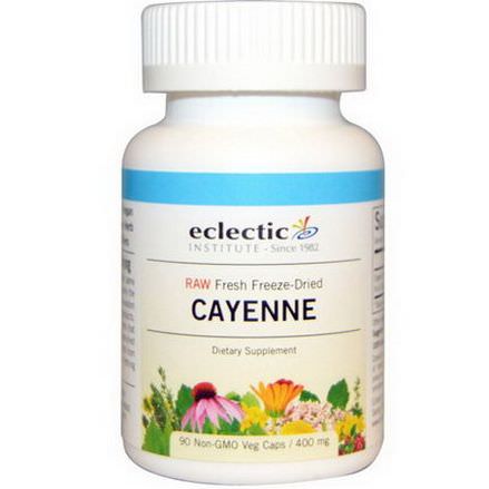 Eclectic Institute, Cayenne, 400mg, 90 Non-GMO Veggie Caps