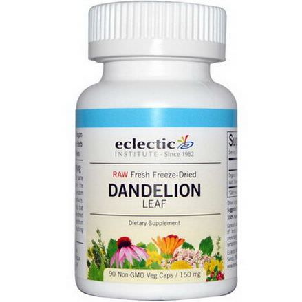 Eclectic Institute, Dandelion Leaf, 150mg, 90 Non-GMO Veggie Caps