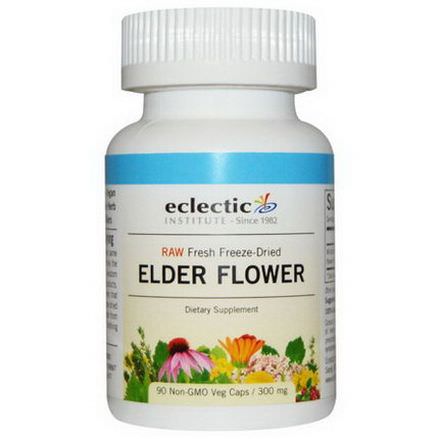 Eclectic Institute, Elder Flower, 300mg, 90 Non-GMO Veggie Caps