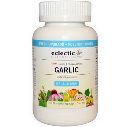 Eclectic Institute, Garlic, 550mg, 120 Non-GMO Veggie Caps