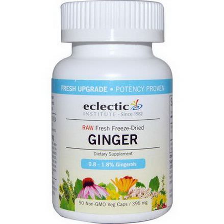 Eclectic Institute, Ginger, 395mg, 90 Non-GMO Veggie Caps
