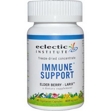 Eclectic Institute, Immune Support, Elder Berry - Larix, 410mg, 45 Veggie Caps