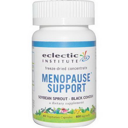 Eclectic Institute, Menopause Support, Soybean Sprout - Black Cohosh, 400mg, 45 Veggie Caps