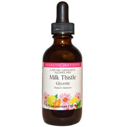Eclectic Institute, Milk Thistle Glycerite, Alcohol Free 60ml