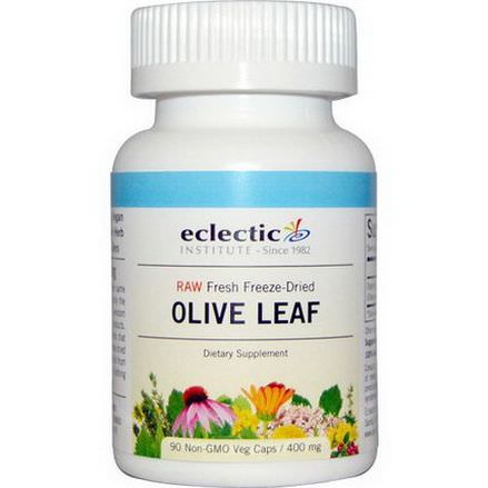Eclectic Institute, Olive Leaf, 400mg, 90 Non-GMO Veggie Caps