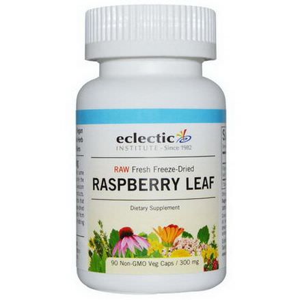 Eclectic Institute, Raspberry Leaf, 300mg, 90 Non-GMO Veggie Caps