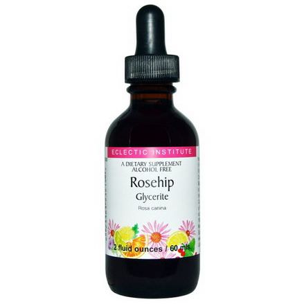 Eclectic Institute, Rosehip Glycerite, Alcohol Free 60ml
