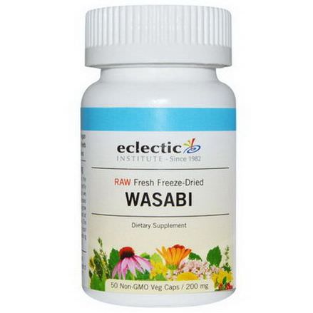 Eclectic Institute, Wasabi, 200mg, 50 Non-GMO Veggie Caps