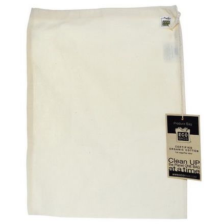 Eco-Bags Products, Organic Cotton Produce Bag, Large, 1 Bag, 12