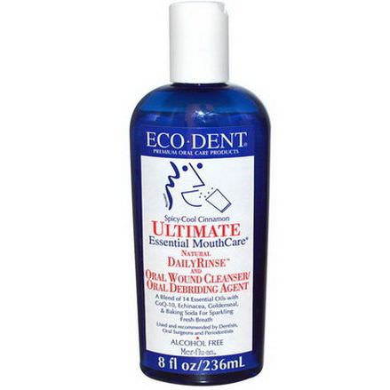 Eco-Dent, Ultimate Essential MouthCare, Alcohol Free, Spicy-Cool Cinnamon 236ml