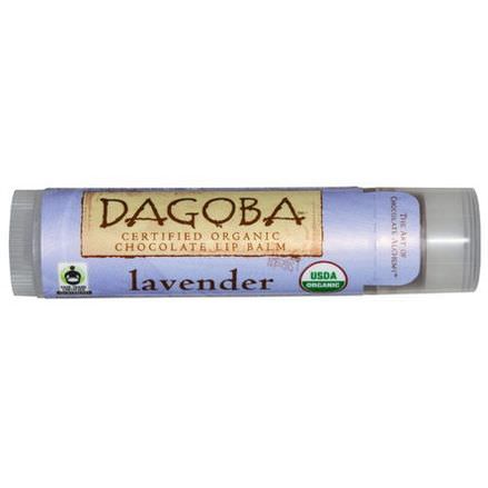 Eco Lips Inc. Dagoba, Certified Organic, Chocolate Lip Balm, Lavender 4.25g