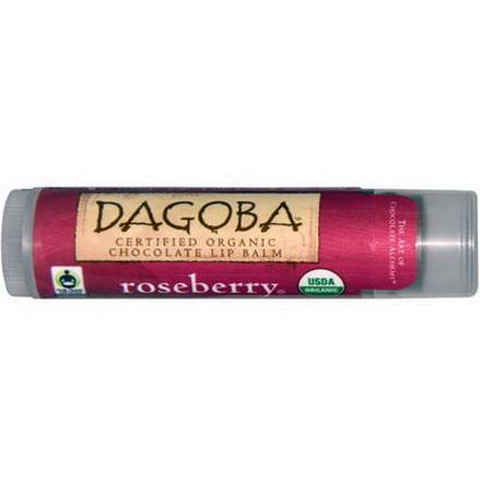 Eco Lips Inc. Dagoba, Certified Organic Chocolate Lip Balm, Roseberry 4.25g