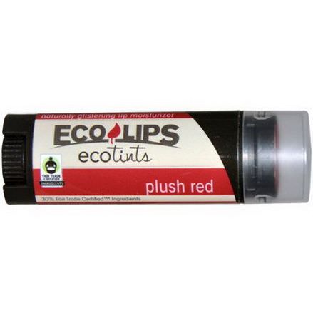 Eco Lips Inc. Ecotints, Lip Moisturizer, Plush Red 4.25g