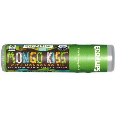 Eco Lips Inc. Mongo Kiss, Lip Balm, Peppermint 7g