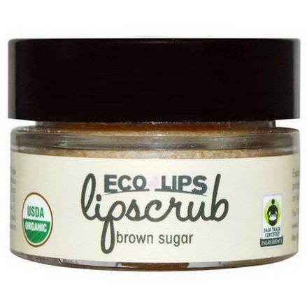 Eco Lips Inc. Organic, Lipscrub, Brown Sugar 14.2g