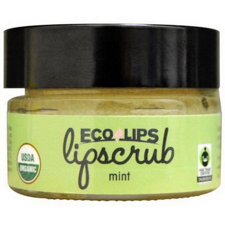 Eco Lips Inc. Organic, Lipscrub, Mint 14.2g