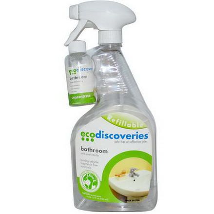 EcoDiscoveries, Bathroom Concentrate, Sink and Vanity, 2 oz Concentrate w/ 1 Spray Bottle