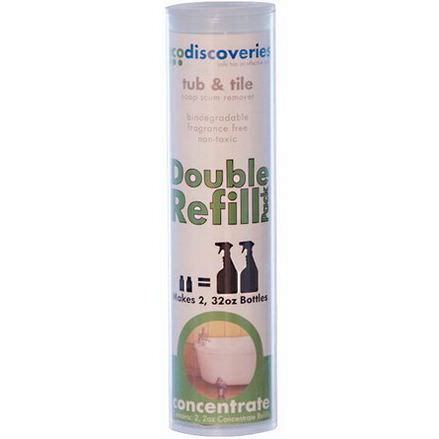 EcoDiscoveries, Double Refill Pack, Tub&Tile Soap Scum Remover 60ml Each