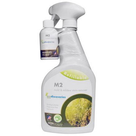 EcoDiscoveries, M2 Mold&Mildew Stain Remover 60ml Concentrate w/ 1 Spray Bottle