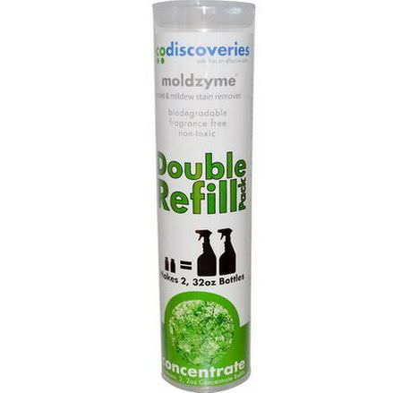 EcoDiscoveries, Moldzyme, Mold&Mildew Stain Remover, Concentrate Refills, 2-Pack