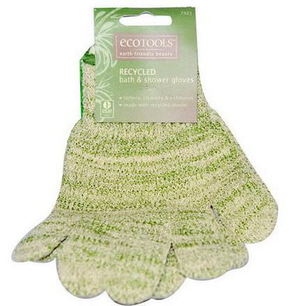EcoTools, Recycled Bath&Shower Gloves, 1 Pair