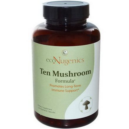 Econugenics, Ten Mushroom Formula, 120 Veggie Caps