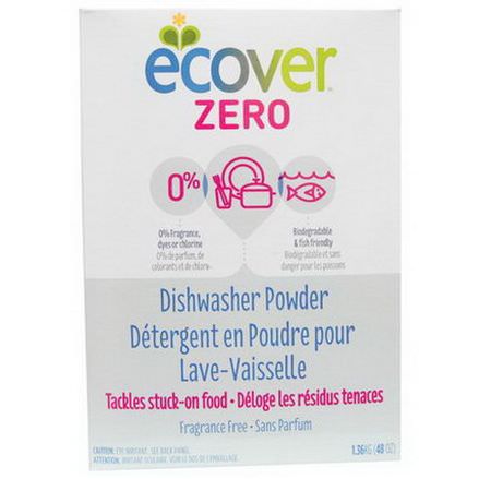 Ecover, Zero Dishwasher Powder, Fragrance Free 1.36 kg