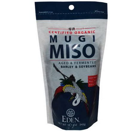 Eden Foods, Certified Organic Mugi Miso, Barley&Soybeans 345g