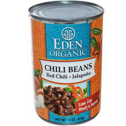 Eden Foods, Organic, Chili Beans, Red Chili, Jalapeno 425g