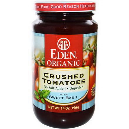 Eden Foods, Organic Crushed Tomatoes with Sweet Basil 396g