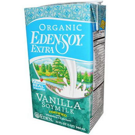 Eden Foods, Organic EdenSoy Extra, Vanilla Soymilk 946ml