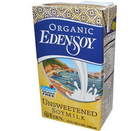 Eden Foods, Organic EdenSoy, Unsweetened Soymilk 946ml