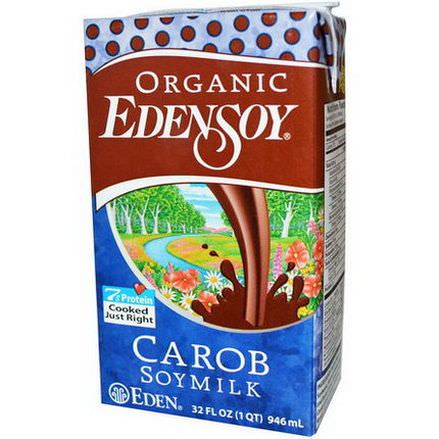 Eden Foods, Organic Edensoy, Carob Soymilk 946ml