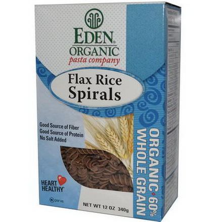 Eden Foods, Organic Flax Rice Spirals 340g