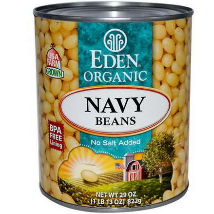 Eden Foods, Organic, Navy Beans 822g