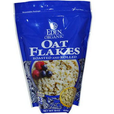 Eden Foods, Organic Oat Flakes, Roasted and Rolled 454g