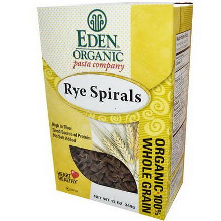 Eden Foods, Organic Pasta Company, Rye Spirals 340g