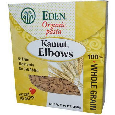 Eden Foods, Organic Pasta, Kamut Elbows 396g