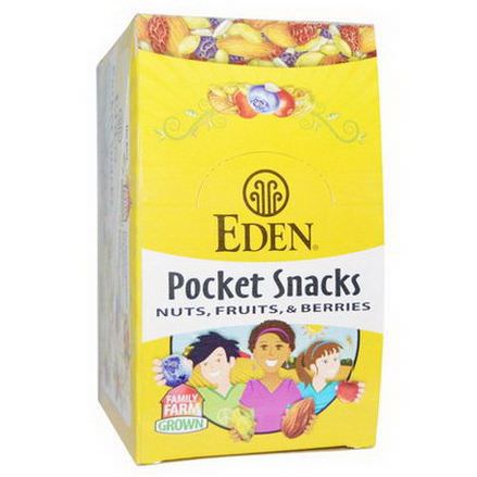 Eden Foods, Organic, Pocket Snacks, Pumpkin Seeds, Dry Roasted, 12 Packages 28.3g Each