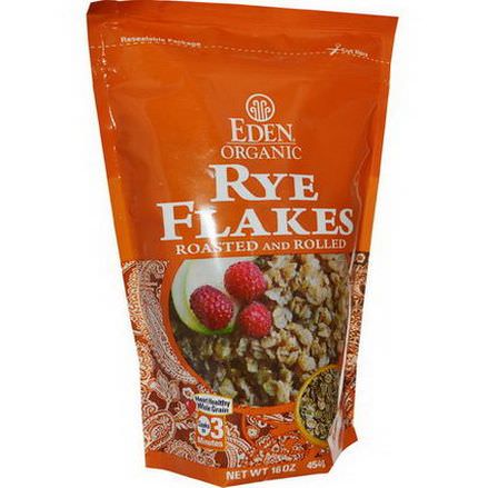 Eden Foods, Organic, Rye Flakes, Roasted and Rolled 454g