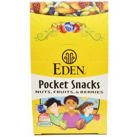 Eden Foods, Pocket Snacks, Organic Dried Cranberries, 12 Packages 28.3g Each