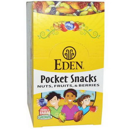 Eden Foods, Pocket Snacks, Wild Berry Mix, 12 Packages 28.3g Each