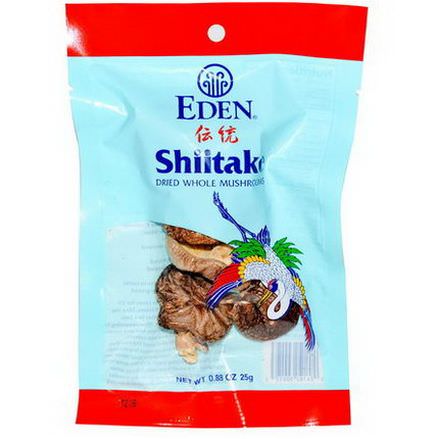 Eden Foods, Shiitake Whole Mushrooms 25g