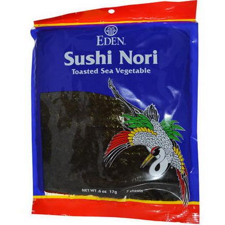 Eden Foods, Sushi Nori, 7 Sheets.6 oz 17g
