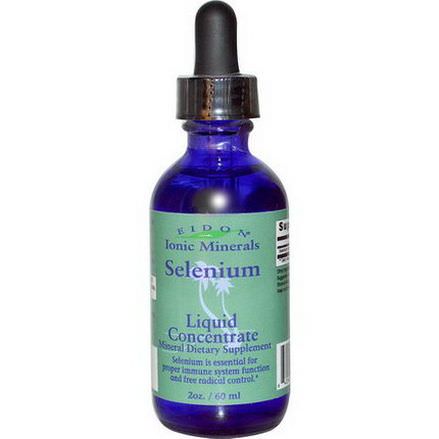 Eidon Mineral Supplements, Selenium, Liquid Concentrate 60ml