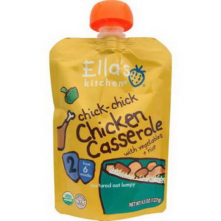 Ella's Kitchen, Chick-Chick Chicken Casserole, with Vegetables Rice 127g