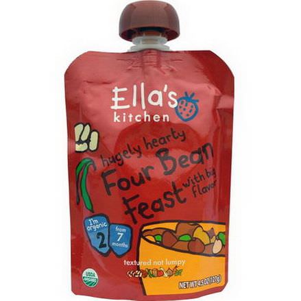 Ella's Kitchen, Hugely Hearty, Four Bean Feast 127g